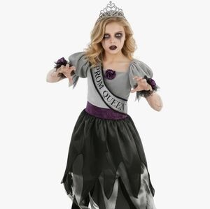 Morph Spooky Prom Queen Costume for Girls, Zombie Halloween Costume NEW 8/10 MED